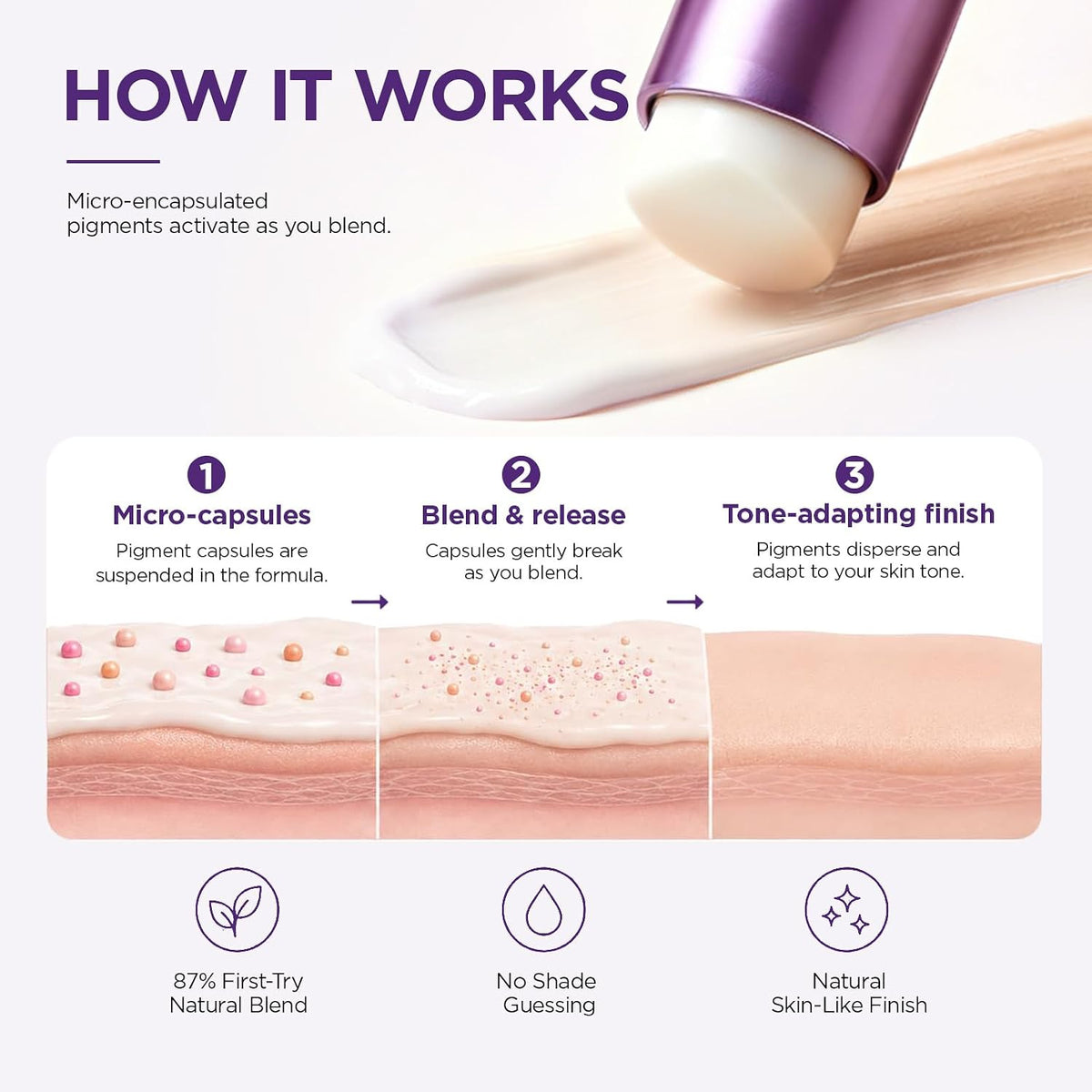2-in-1 Color Changing Foundation Stick 🌟
