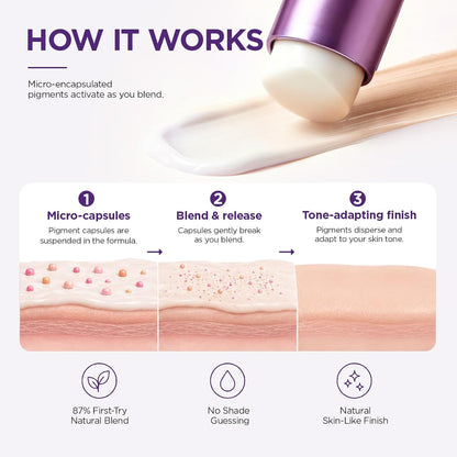 2-in-1 Color Changing Foundation Stick 🌟