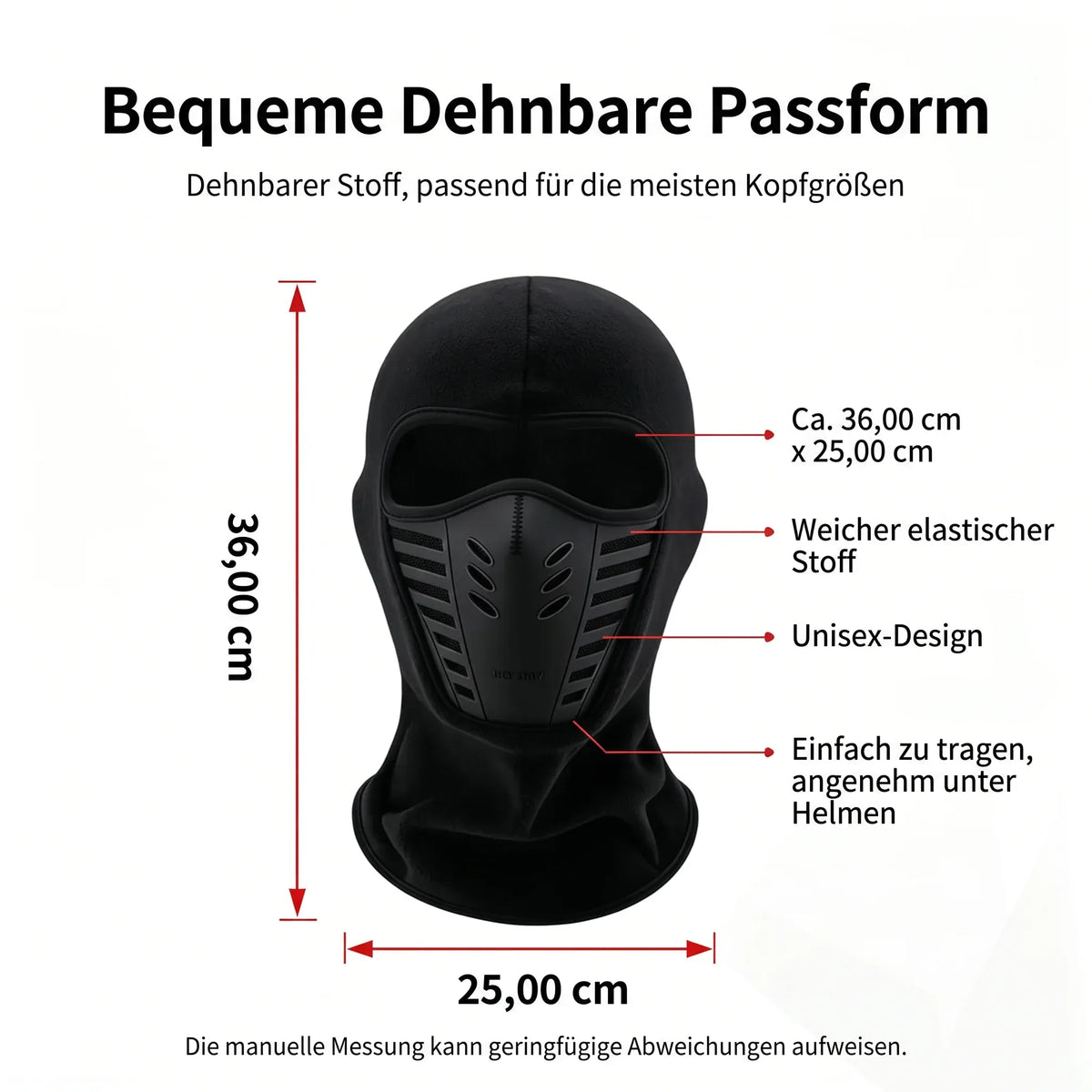 🔥 Nur für kurze Zeit: 50 % Rabatt 🔥 Unisex-Fleece-Sturmhaube mit Vollgesichtsschutz