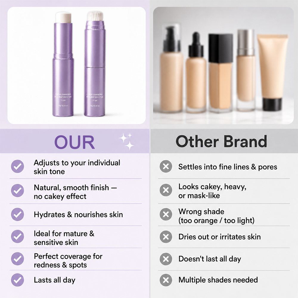 2-in-1 Color Changing Foundation Stick 🌟