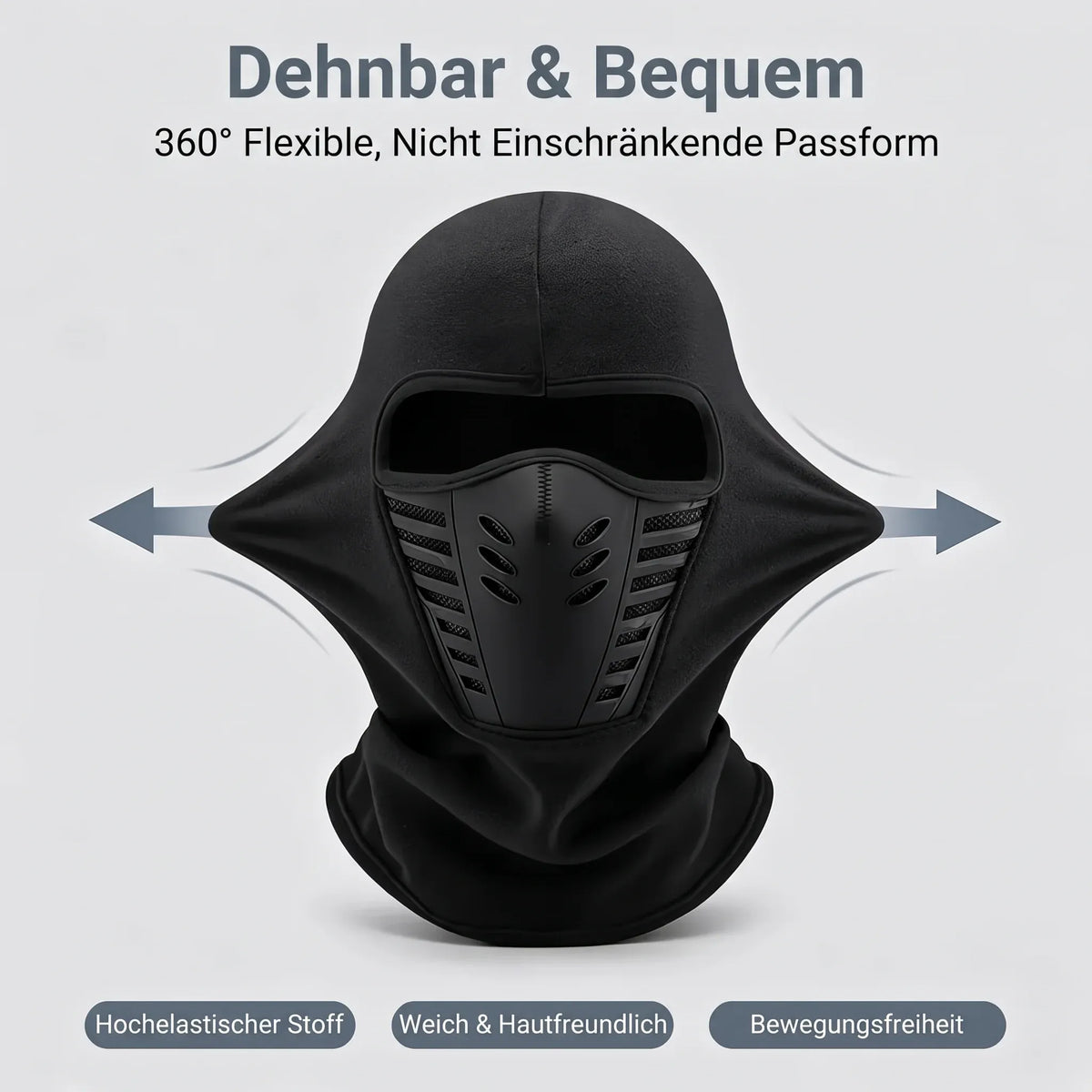 🔥 Nur für kurze Zeit: 50 % Rabatt 🔥 Unisex-Fleece-Sturmhaube mit Vollgesichtsschutz