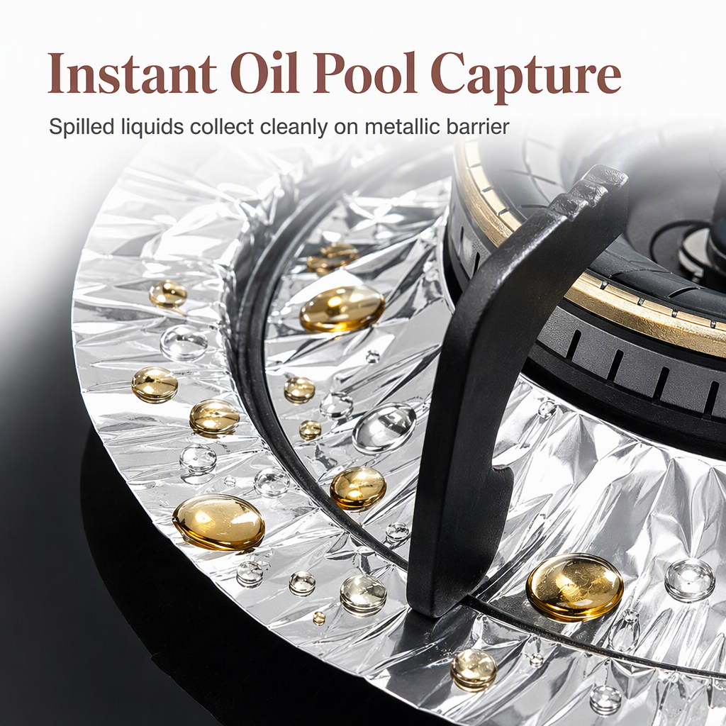 ⏳ Limited-Time Offer! ⏰ 10-Pack Heavy-Duty Foil Gas Stove Burner Liners – Keep Your Hob Clean & Protected with Deep Well Spill Capture 🍳